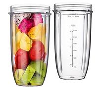 Replacement Cups for Nutribullet Blender N12-1001, NBR-0601, NBR-0801, NBR-1201, NB9-0901, NB9-1201, NB9-1301, NB-101B, NB-201, NB-202, NB-205 (32OZ)