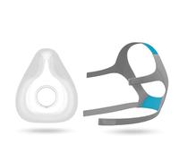 Replacement Cushion and Headgear for ResMed AirFit F20 - Soft Silicone Seal, Adjustable Headgear Straps - Compatible with ResMed F20 Full Face CPAP Mask (Medium or Large) (Medium)