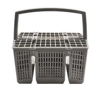 Replacement Cutlery Basket for Bosch Dishwasher, Compatible with for BSH Group 11018806 668270, Grey Plastic Design with Handle for Efficient Utensil Storage