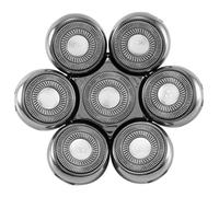 Replacement Cutter for Electric Shaver Men Beard Trimmer Wet and Dry 7D Floating Heads Blade Silver