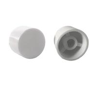 Replacement Dimmer Switch Knob - Spare Universal Knob for D-shaped spindles (2, Matt White (Plastic))