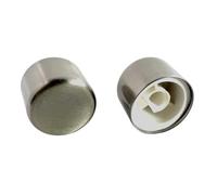 Replacement Dimmer Switch Knob - Spare Universal Knob for D-shaped spindles (4, Brushed Steel)