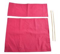 Replacement Director's Chair Cover Kit - Seat & Backrest Covers with 2 Wooden Support Rods, Weather-Resistant Canvas, Fits Outdoor Folding Chairs, Picnic(Rose RED)