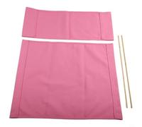 Replacement Director's Chair Cover Kit - Seat & Backrest Covers with 2 Wooden Support Rods, Weather-Resistant Canvas, Fits Outdoor Folding Chairs, Picnic(Pink)