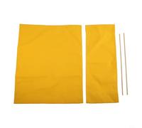 Replacement Director's Chair Cover Kit - Seat & Backrest Covers with 2 Wooden Support Rods, Weather-Resistant Canvas, Fits Outdoor Folding Chairs, Picnic(Yellow)