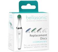 Replacement Discs for Bellasonic 4-in-1 Rechargeable Electric Nail File Set with Patented Oscillating Head - Shape, Smooth, Buff & Shine Nails | Remove Cuticles & Calluses (2 Sets)