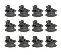 Replacement Dishwasher Wheels 12 Pack Lower Basket Runners for Bosch for Siemens for neff for hotpoint Plastic Grey Castors(A)
