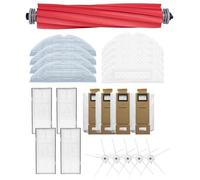 Replacement Disposable Mop Rag Main Brush Dust Bag Filter Kit Compatible with Roboro-ck T7S S7 T7S Plus Robotic Vacuum Cleaner Part