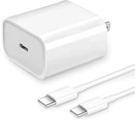 Replacement DJI 30W USB-C Fast Charger for Mini 4 Pro, 3/3 Pro, 2/2 SE, SE Drones and Two-Way Charging Hub, Type C Wall Charging Block with 6Ft C to C Cable