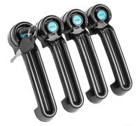 Replacement Door Handle For Electric Tricycles With Aluminum Lock Core And ABS Construction, Designed To Withstand Outdoor Conditions(Black Four)