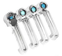 Replacement Door Handle For Electric Tricycles With Aluminum Lock Core And ABS Construction, Designed To Withstand Outdoor Conditions(Electroplating Four)