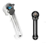 Replacement Door Handle For Electric Tricycles With Aluminum Lock Core And ABS Construction, Designed To Withstand Outdoor Conditions(Electroplating One)