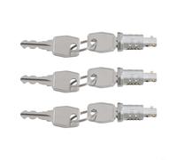 Replacement Door Lock Kit for Land Rover for Defender 90/110/130, Includes 3 Locks and 3 Keys, OEM Number MTC6504