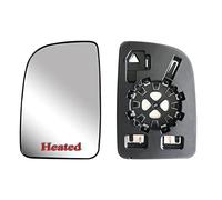 Replacement Door Side Driver Left Upper Main Mirror Glass Heated with Back Plate fit Mercedes Freightliner Sprinter from 2019-Onward