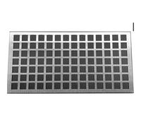 Replacement Drain Grate Cover, 1cm Square Filter Hole Floor Drain Cover, Square Grid Drains Cover, Shower Drain Cover(20x15cm)