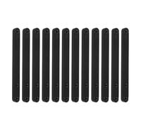 Replacement Drawer Slides Black Plastic Bottom Mount 12pcs 180mm Set | Integrated Slide Design, Easy Installation, for Cabinet Drawers, Office Furniture Builds, Bulk Pack