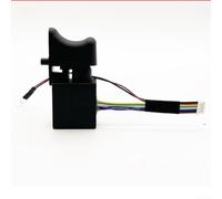 Replacement Drill Switch 12V 16.8V 36VDC 42VSC 8-Wire Trigger with LED Light for Brushless Power Tool