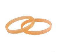 Replacement Drive Belt 2PCS for NF90 Electric Planer, 255mm Length x 12mm Width, PU Material with Low Noise Transmission
