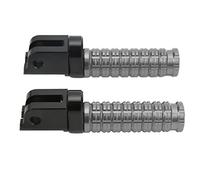 Replacement Driver Foot Pegs for Benelli Leoncino 500 800, Front Left Right Motorcycle Footrest Pedals with Anti - Slip Surface, CNC T6063 Aluminum Alloy Foot Peg Brackets (Grey)