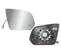 Replacement Driver Right Side O/S Wing Mirror Glass with BSM Blind Spot Assist and Back Plate for Mercedes Vito V-Class W447 2015-2026
