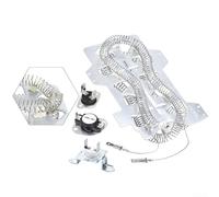 Replacement Dryer Heating Element Kit DC47-00019A DC47-00018A DC96-00887A for Samsung Dryers Including Models DV42H5000EWA3 DV45H7000EWA2 with Direct Fit Components