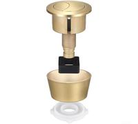 Replacement Dual Flush Toilet Cistern Button, 20mm-60mm Hole Size, Compatible with for fluidmaster PRO550UK, Skylo SKY005, ABS Material, Minimalist Design(Gold)