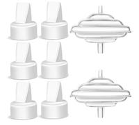 Replacement Duckbill Valves and Backflow Protector for Spectra, Compatible Pump Parts Spectra S1 S2 9 Plus by PumpMom (Not Original Accessories), White