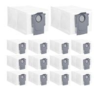 Replacement Dust Bag-2.7L Large Disposable Dust Bag For Roborock QV 35A,QrevoS5V,Saros10/10R/Qrevo/Q RevoS/Qrevo Pro/Plus/MaxV/Master/Curv S5X/Edge S5A/Qrevo Slim Robot Vacuum Cleaner,14Pack Dust Bags