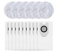 Replacement Dust Bags And Mop Pads Compatible With For Midea For V12 And For Eureka J12 Ultra Robot Vacuum Cleaner Parts Kit For Home Cleaning(B)