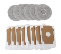 Replacement Dust Bags And Mop Pads Kit Compatible With For Roomba Plus 405 For Combo And 505 For Combo Robots Six Microfiber Cloths Plus Eight Dirt Collectors For Home Cleaning