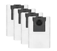 Replacement Dust Bags Compatible With For Dreame S10 For X30 Pro Ultra For X40 L40 Ultra Robot Vacuums Featuring High Efficiency Meltblown Fibre Filter 10 Pieces(4pcs)