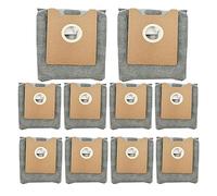 Replacement Dust Bags for Eufy Clean G35+ / G40+ / G40 Hybrid+ Auto-Empty Station Vacuum Bag, 4 Layer Filtration System with Activated Carbon (10 Pack)