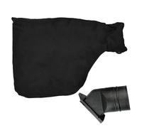 Replacement Dust Catcher Bag - Power Tool Debris Collection for Woodworking Jobs | Flexible Mount Adapter with Secure Closure, Black Fabric Pouch, Sander Miter Saw for Grinder Polisher, Helps Maintain