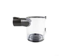 Replacement Dust Cup for V6, AB Port Bin Container, Strong ABS Plastic, Easy Fit Removal, Compact Lightweight, Reliable Performance, Black, 2 Piece Pack