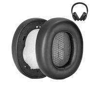 Replacement E65 Earpads for JBL E65BTNC/ Live 650 (650NC 650BTNC)/Live 660 (660NC 660BTNC)/Duet NC Headphone, A Pair of Protein Leather & Memory Foam Earmuff Cushion Ear Cup Cover Repair Parts, Black
