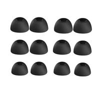Replacement Ear Caps Compatible with Skullcandy Dime 3, 2, Push Active, Grind Fuel, Rail ANC Eartips, Soft Silicone Ear Tips Earbuds Cushions Tip Covers Accessories, 3 Sizes 6 Pairs (Black)