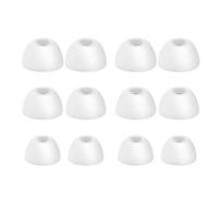 Replacement Ear Caps Compatible with Skullcandy Dime 3, 2, Push Active, Grind Fuel, Rail ANC Eartips, Soft Silicone Ear Tips Earbuds Cushions Tip Covers Accessories, 3 Sizes 6 Pairs (White)