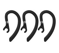 Replacement Ear Hooks for Earpiece, AMZLUV Solf Silicon Flexible Earpiece Clamp/Ear Loop Clips for Single-Ear Bluetooth Headset, Compatible with New Bee, Plantronics, and Other Brands-Set of 3 (Black)