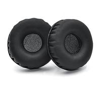 Replacement Ear Pads 2 PCS Compatible for Jabra Evolve 20 20SE 30 30II 40 65 65+ - Protein Leather + Memory Foam, Black, 8 x 8 x 2 cm, Not Round