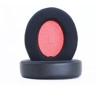 Replacement Ear Pads Compatible with 1MORE SonoFlow/SonoFlow SE/SonoFlow Pro Headphones Soft Elastic Cotton Braided with ice-Sensing Gel Memory Foam Accessories Replacement Ear Cushions - Black/red