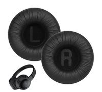 Replacement Ear Pads Compatible with JBL T500BT T450BT Tune 600BTNC 500BT, Black Wrinkle Leather LR Earpads Cushions, Soft Sponge Headphone Replacement Pads for Wireless Headphones,2Pack,Black