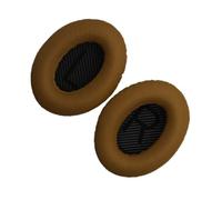 Replacement Ear Pads Cushion for QC35 Headphones,Noise,Khaki Black | Leather material,2 Pieces Headphone Cushions,Premium Material,Noise Isolation,Easy to Install,Color Matching