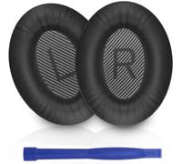 Replacement Ear Pads Cushions, 1 Pair Soft Breathable Headphone Ear Cushions, Noise Isolation Comfort Earpads Compatible with Bose QuietComfort QC35 / QC35II Headphones (Black)