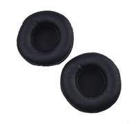 Replacement Ear Pads For 50mm To 105mm Headphones, Soft Foam And Artificial Leather Earmuffs With Enhanced Bass, Black Round Cushions For Audio Devices, Comfortable Fitment Spare Parts(75MM)