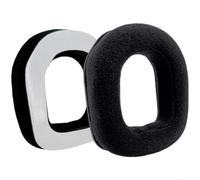 Replacement Ear Pads for A10 Ear Muffs - Soft Flannel Covers Breathable Comfortable for Construction Site Industrial Work Noise Protection Protective Equipment Black (Earphone Case)