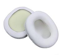 Replacement Ear Pads for Audio Technica ATH M50X M40 M30 M20 Headphones - Upgraded Comfort Ear Muffs Noise Isolating Covers Black 10x8.5cm(White)