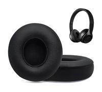 Replacement Ear Pads for Beats Solo 2 & Solo 3 Wireless On-Ear Headphones, Ear Cushions, Headset Earpads, Ear Cups Cover with Soft Protein Leather (Black)