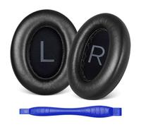 Replacement Ear Pads for Bose NC700 / 700 Noise Cancelling Headphones, Aurivor Lambskin Leather Earpad Covers/Cushion Kit with Plush Memory Foam, Thickened Comfort, Tear-Resistant Seams (Black)