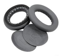 Replacement Ear Pads for Bose QC45 Cooling Gel Memory Foam Cushions Soft Protein Leather Enhanced Bass Over-Ear Headphones Black 90x72mm(F)