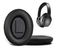 Replacement Ear Pads for Bose QuietComfort 35 35 II 15 25(qc 35 25 15/QC35 ii), Headphone Ear Covers, High Density Memory Cotton, Soft Leather, Adaptive Noise Isolation Headphones Pads Cushions